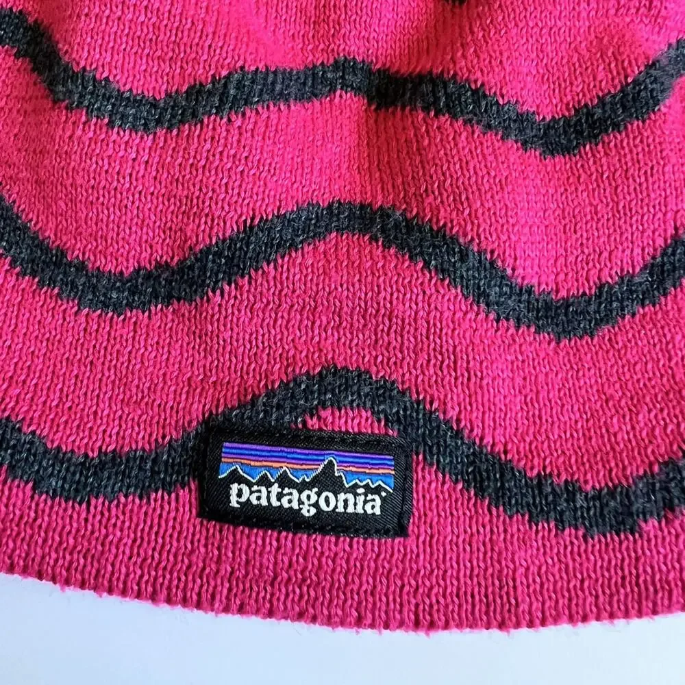 Patagonia Girls Wavy Line Beanie Hat